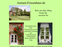 Tablet Screenshot of amrum-friesenhaus.de